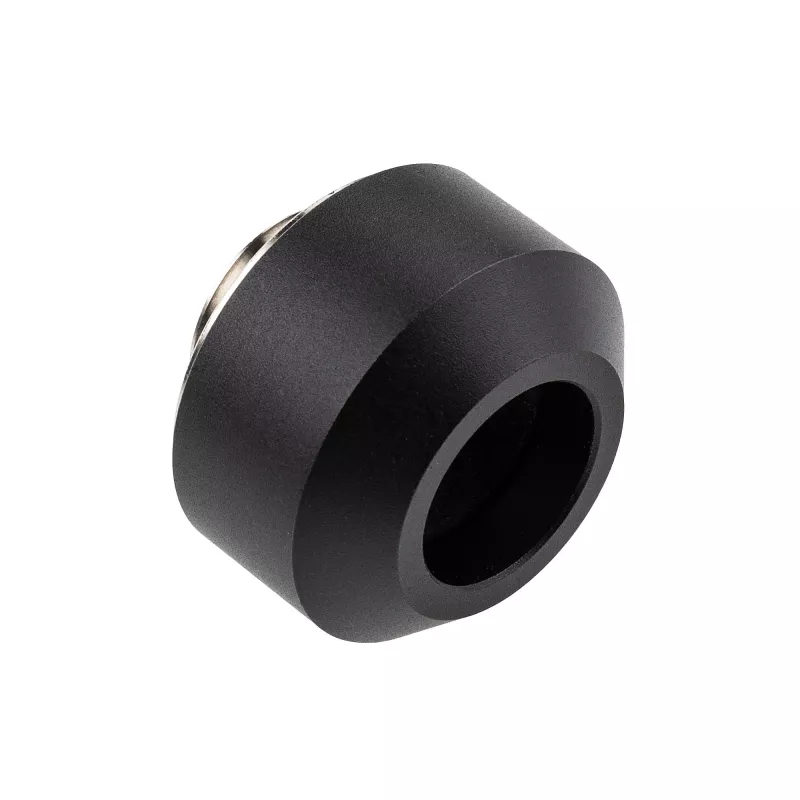 Hardtube-aansluitset OPTIMUS voor 12-mm-buizen, 6-pack met installatiegereedschap, zwart