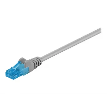 Wentronic Goobay - patchkabel - RJ-45 (M) naar RJ-45 (M) - 5 m - UTP - CAT 6a - halogeenvrij, trekontlasting, soepele aders - grijs (55423)