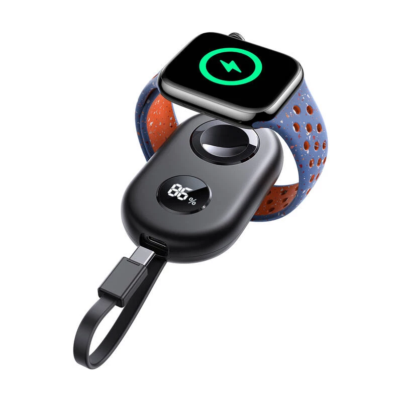 Draadloze inductielader Joyroom JR-W09 3W met USB-C-kabel voor Apple Watch, zwart