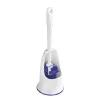 Toiletborstelset Wenko 187514500 met kunststof borstelhouder