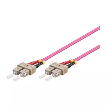 GoodConnections patchkabel LWL duplex OM4 (multimode, 50/125) SC/SC, LSZH, omkeerbare polariteit, 0,5 m,
