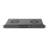 Lanberg AK-1502-B ventilatiepaneel voor rack, 1U, 19 inch, 2 ventilatoren, thermostaat, LCD, 230 V, 483 x 192 x 44,45 mm, zwart