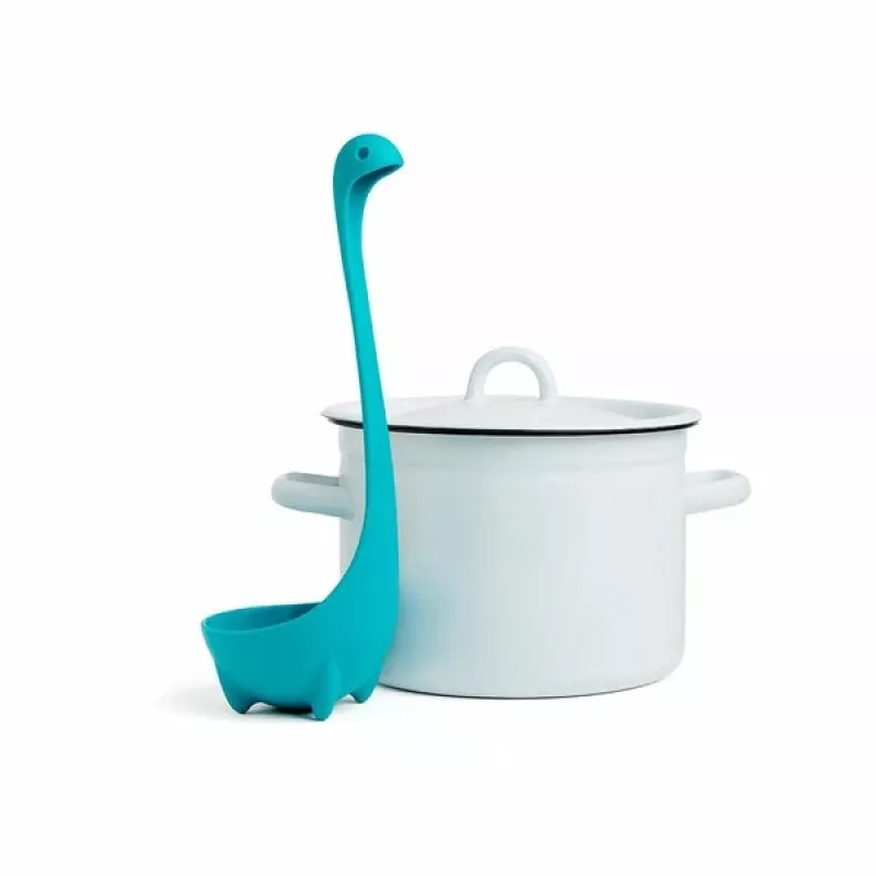 Opscheplepel Ototo Design OT821 turquoise lengte 245 mm breedte 89 mm