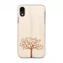Smartphonehoesje man and wood voor iPhone XR – appelboomhout, zwart oppervlak