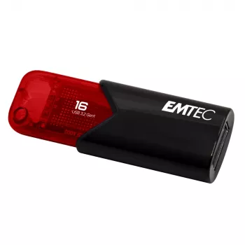 USB-flashdrive Emtec 16 GB USB Type-A 3.2 Gen 2 zwart rood