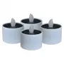 LED-solartheelicht RealPower STL-4, 4-pack, op batterij werkende solar-LED-theelichtjes