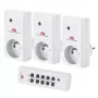 MCE153 draadloze stopcontacten 3-delige set - programmeerbaar + afstandsbediening