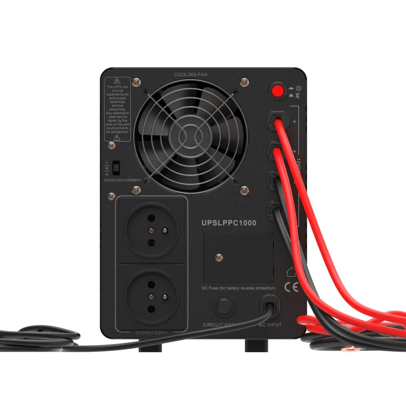 Green Cell PowerCore UPSLPPC1000 1500VA / 1000W AVR UPS, 12 VDC, LCD, zonder accu's