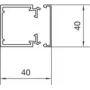 Hager LF4004007035 2m PVC kabelgootsysteem (LF4004007035)