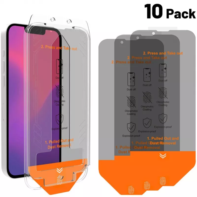 4smarts Second Glass Privacy servicekit met 10 stuks voor Apple iPhone 16e, 541425