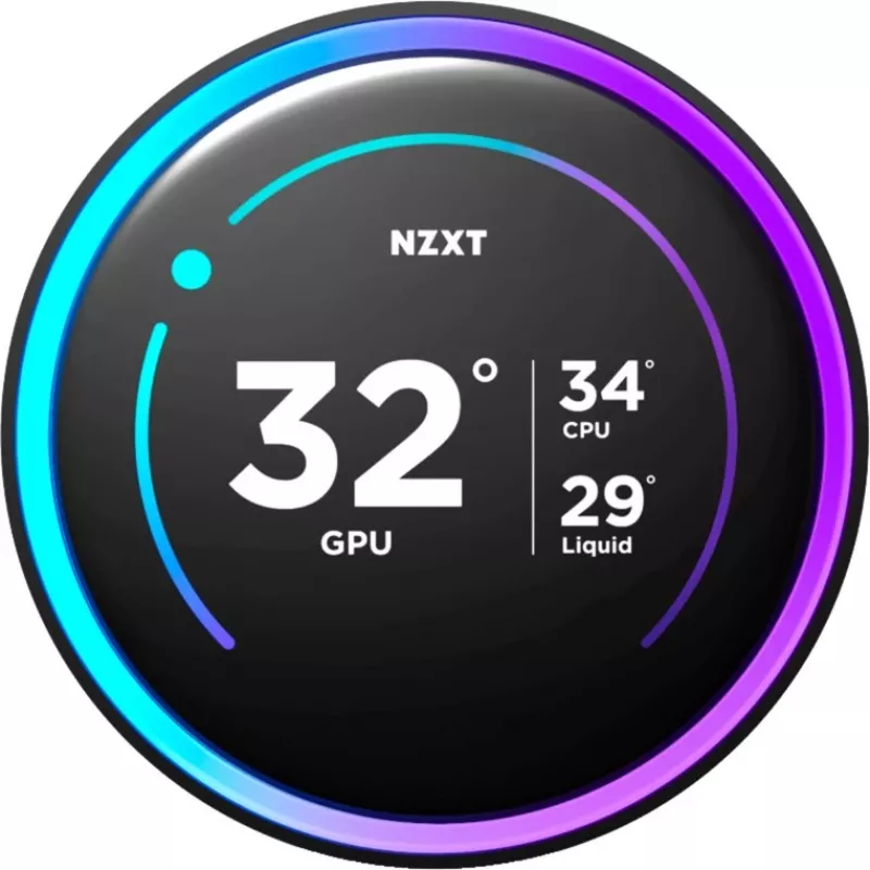 NZXT KRAKEN Elite V2 240 vloeistofkoeling display zwart RL-KN24E-B2 (RL-KN24E-B2)