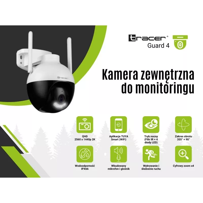 Bewakingscamera Tracer 47376 GUARD 4 HD
