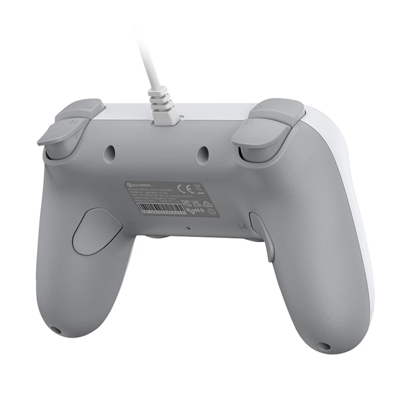 Bedrade gamecontroller GameSir T3 Lite WT wit – ergonomische bedrade controller, compatibel met pc