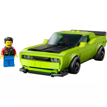 Constructiespeelgoedauto LEGO Speed Champions Dodge Challenger SRT Hellcat 77237 — 390 onderdelen, 1 minifiguur, leeftijdsadvies 9+