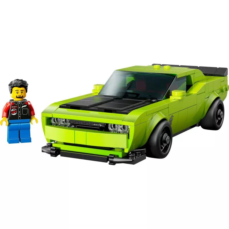 Constructiespeelgoedauto LEGO Speed Champions Dodge Challenger SRT Hellcat 77237 — 390 onderdelen, 1 minifiguur, leeftijdsadvies 9+