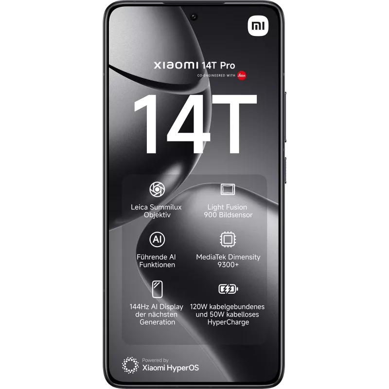 Xiaomi 14T Pro 16,9 cm (6,67) Dual SIM 5G 12 GB 512 GB 5000 mAh zwart