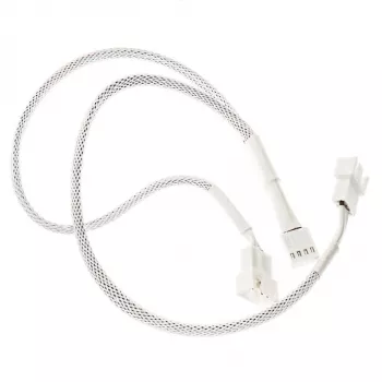 PWM-ventilator-Y-kabel Kolink PGW-AC-KOL-159 35cm gesleeved wit, 1-naar-2-PWM-aansluiting