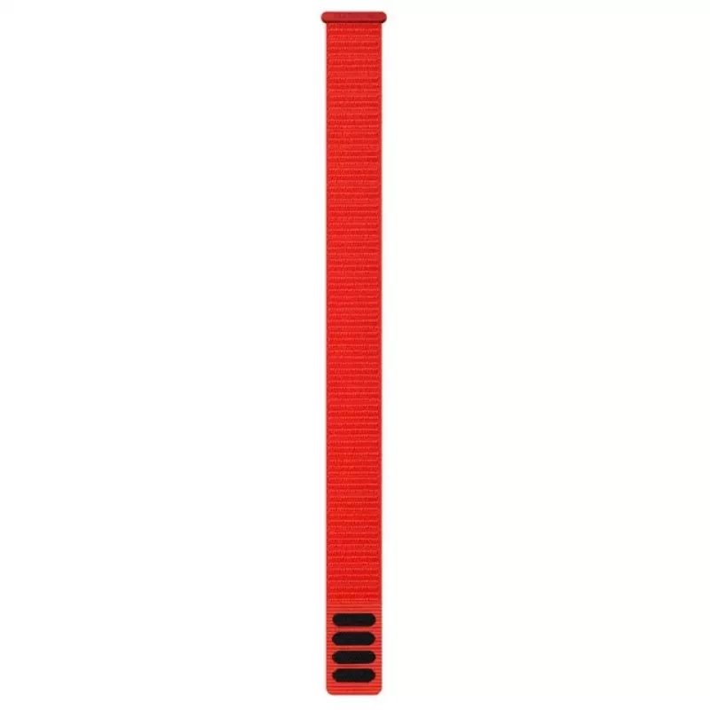 Garmin UltraFit horlogeband 22 mm nylon vlammenrood (010-13306-12)