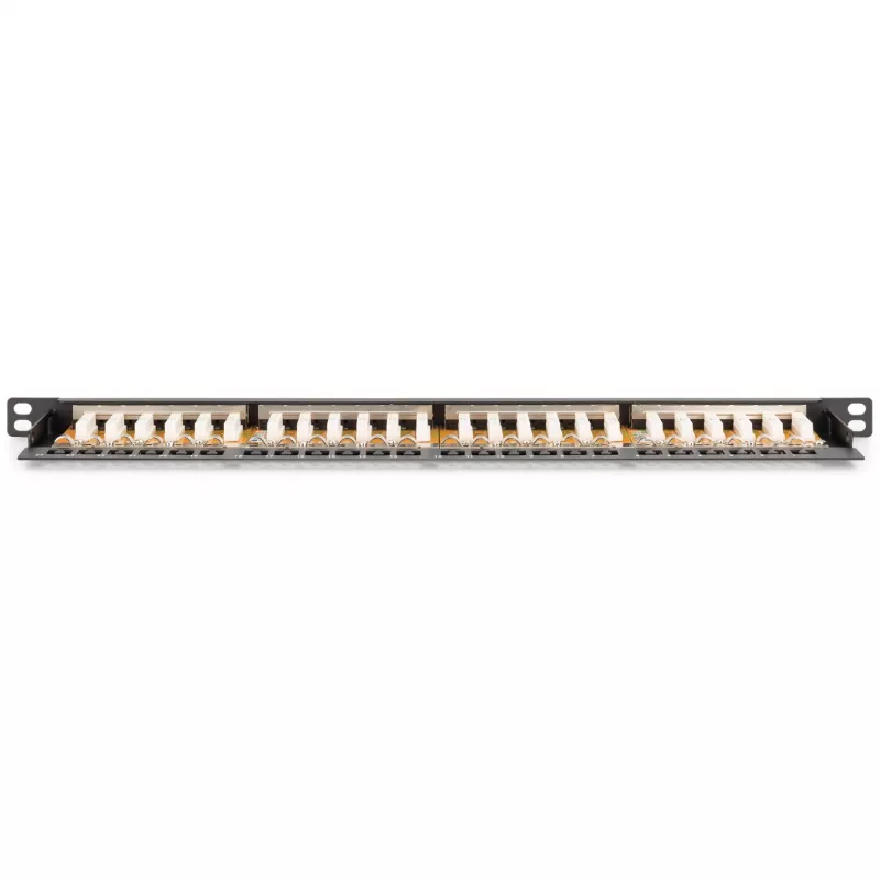 Patchpanel Digitus CAT 6 Class E High Density afgeschermd zwart