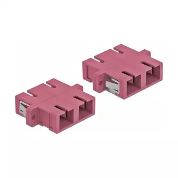 Glasvezel SC-koppeling bus-bus DELOCK 85998, paars, 4-pack