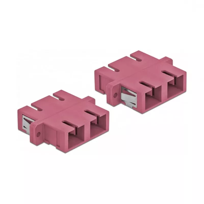 Glasvezel SC-koppeling bus-bus DELOCK 85998, paars, 4-pack