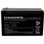 Lood-accu verzegelde batterij europower EV 12-9 — 12 V 9 Ah voor UPS en noodstroom