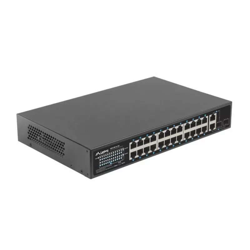 Lanberg RSFE-24P-2C-250 netwerkswitch unmanaged Gigabit Ethernet (10/100/1000)