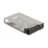 Delock - mobiel opslagrack - smalle bay - 5,25 naar 2 x 2,5 (13,3 cm naar 2 x 6,4 cm) - zwart (47019)