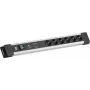 Bachmann CONNECTUS 6xCEE7/3 1xGVS-Plus 1x switch 2,0 m CEE7/7 grijs (BM005924)