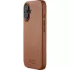 Mujjo Full Leather Case MagSafe hoes voor iPhone 17 bruin