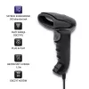 Handbarcodescanner QOLTEC 50868 — 1D/2D-laserscanner, USB bekabeld & draadloos, werkafstand 600 mm, zwart