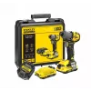 Stanley SFMCF830D2K-QW borstelloze slagschroevendraaier, 2×2,0 Ah, 3200 tpm, zwart/geel