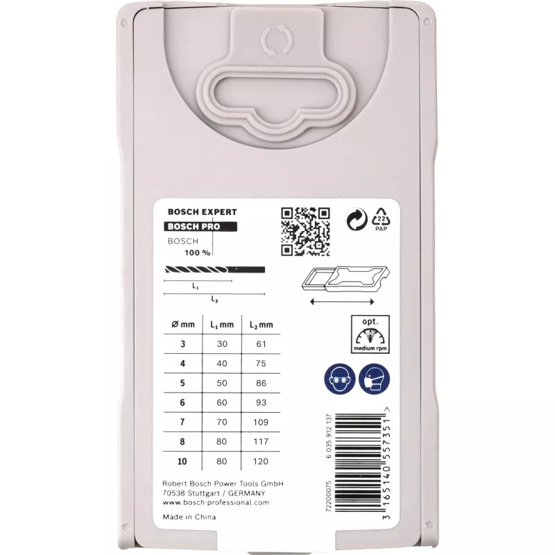 Bosch PRO Wood spiraalboorset voor hout, 7 stuks, 3-10 mm