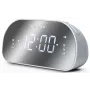 Klokradio Muse M-170CMR — digitale klokradio, 1,2 inch led-display, FM, AC 230V, AAA-back-up, spiegel/wit