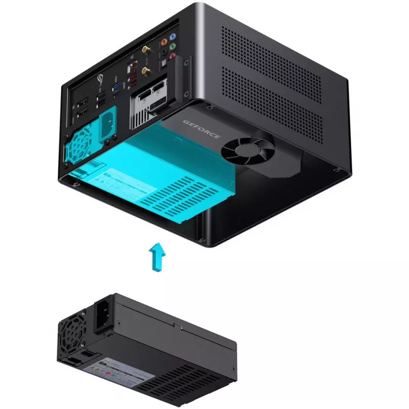 Jonsbo NV10 stuks behuizing, mini-behuizing, ITX - zwart