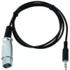 DMX-adapter EUROLITE 51916210, 3,5 mm jack naar XLR, 1 m kabel