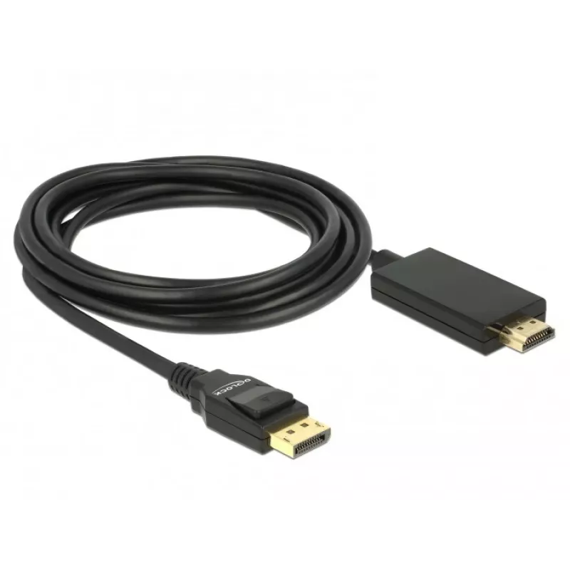 Videokabel-adapter DeLOCK 85318 DisplayPort naar HDMI 3m zwart