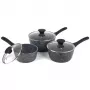 Kookset Salter BW11460BRMFOB 3-dlg. aluminium zwart