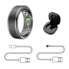 Smart ring Manta SR01BK-57 Black, hartslag en bloedzuurstof, IP68