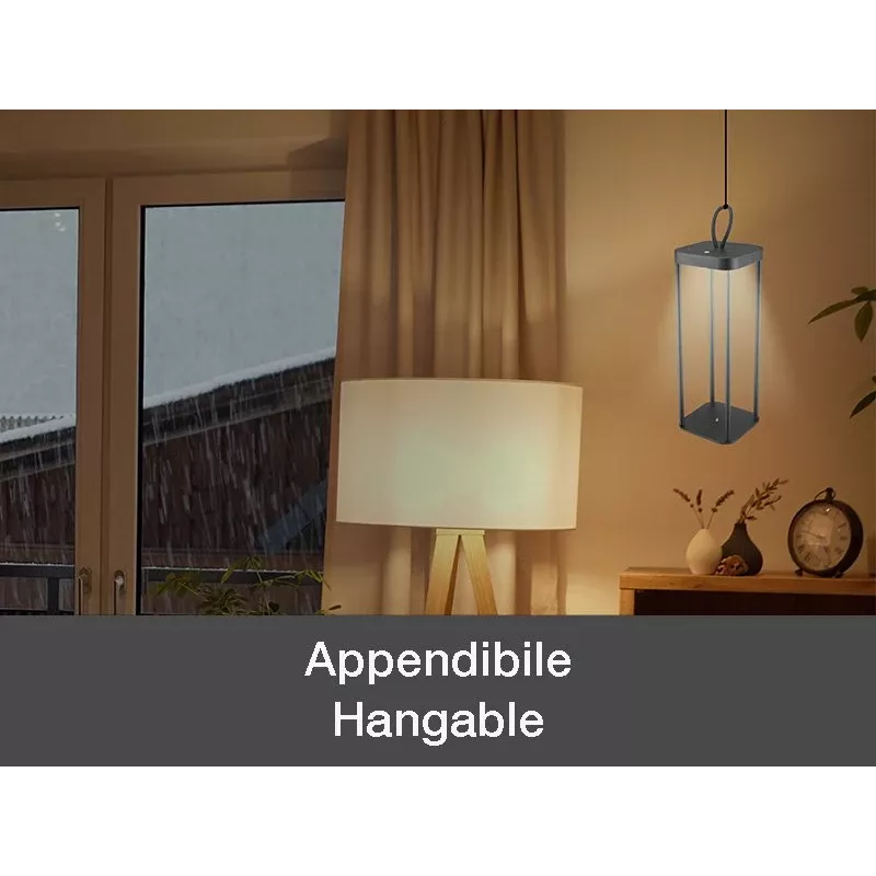Oplaadbare lantaarn Beper P207ILI100 — zwart, draagbare LED-verlichting