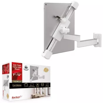 Tablet-houder TECHLY T72VL zwenkbare wandhouder voor 7–14 inch tablets met slot