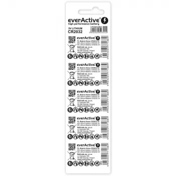 Lithiumbatterijen everActive CR2032 - blister 5 st.