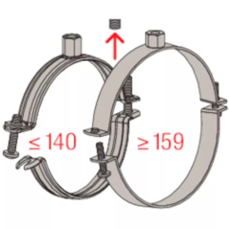 Pijpbeugelset FISCHER FGRS 20-24 met pluggen, 10 stuks