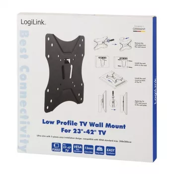 Tv-wandsteun LogiLink BP0004 106,7 cm (42 inch) zwart