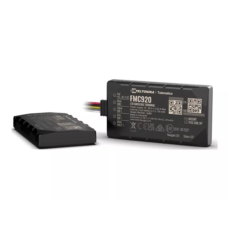 GPS-tracker Teltonika FMC920 4G LTE CAT 1 0.128GB zwart