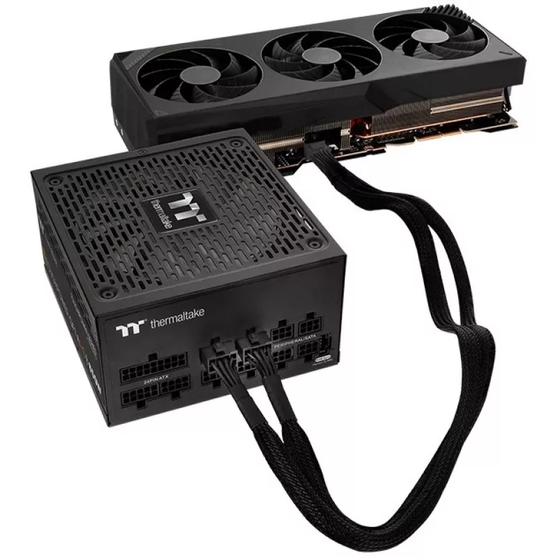 Thermaltake AC-063-CN1NAN-A1 kabelsplitter, zwart, male/male, 600 mm