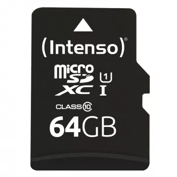Geheugenkaart Intenso 64GB MicroSDXC UHS-I Class 10 3423490