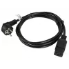 Stroomkabel CEE 7/7 - IEC 320 C19 16A VDE 1,8M zwart