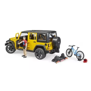 Jeep-speelgoed BRUDER 02543 voor mountainbike- en fietsersthema, ABS, meerkleurig, vanaf 4 jaar