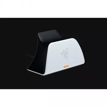 Oplaadstation Razer RC21-01900100-R3U1 voor PlayStation 5 controller — wit, laadt één controller, inclusief USB-C-naar-USB-A-kabel